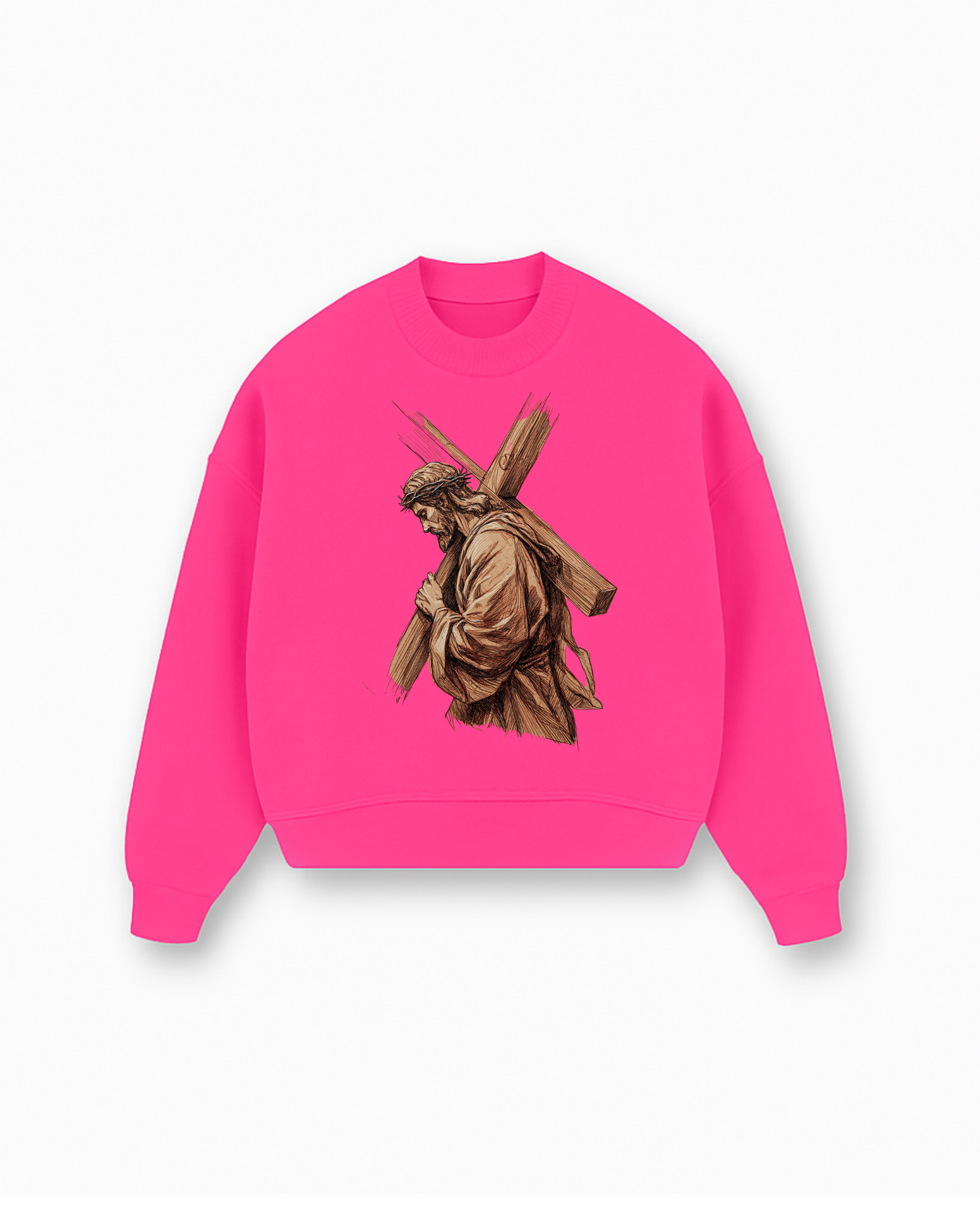 Victorious Christian Sweatshirt - Navy faith-based sweatshirt featuring victory in Christ - Premium Christian apparel