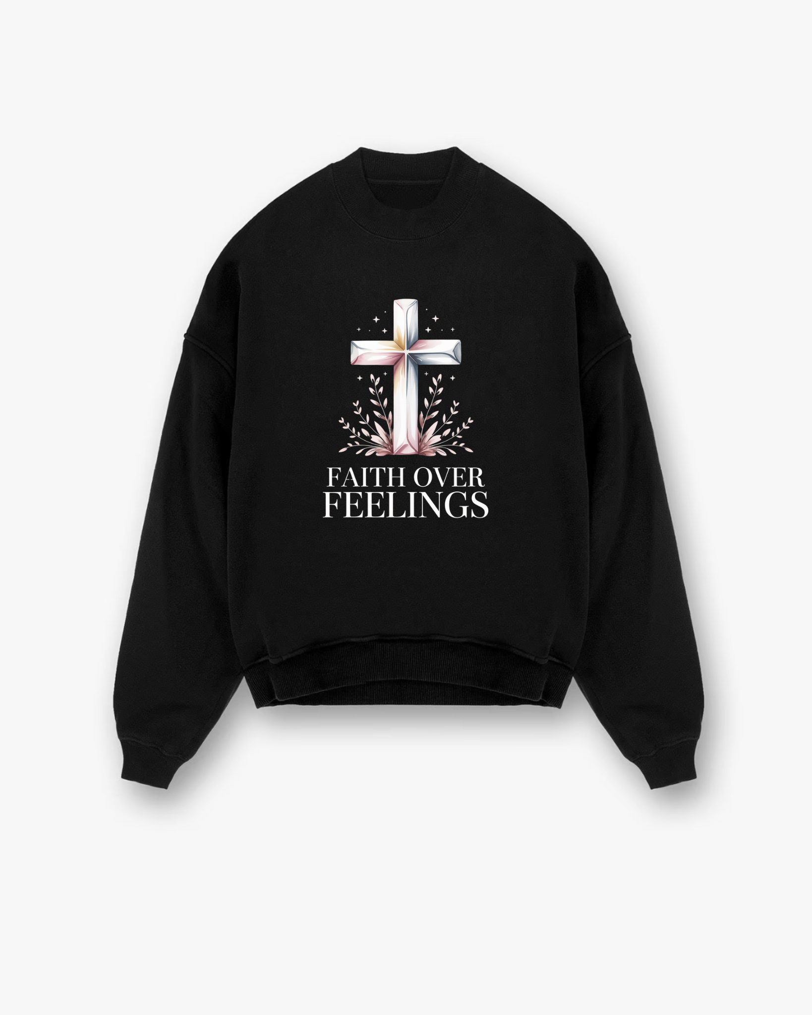 God First Christian Sweatshirt - Black faith-based sweatshirt featuring priority message - Premium Christian apparel