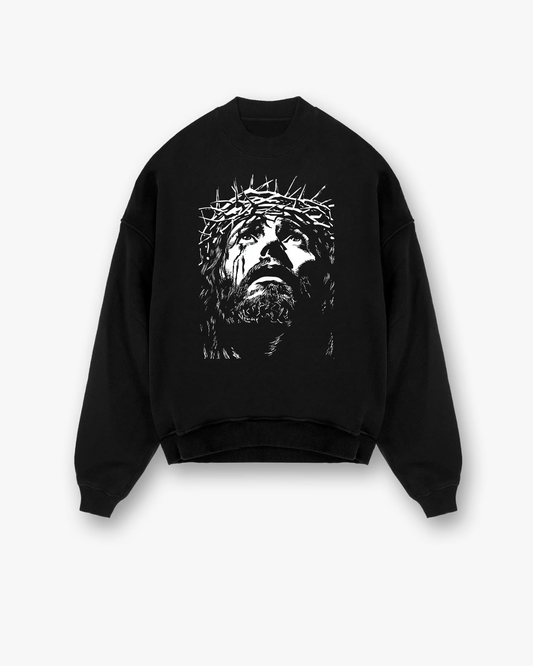 Heaven Bound Christian Sweatshirt - Black faith-based sweatshirt featuring eternal focus - Premium Christian apparel
