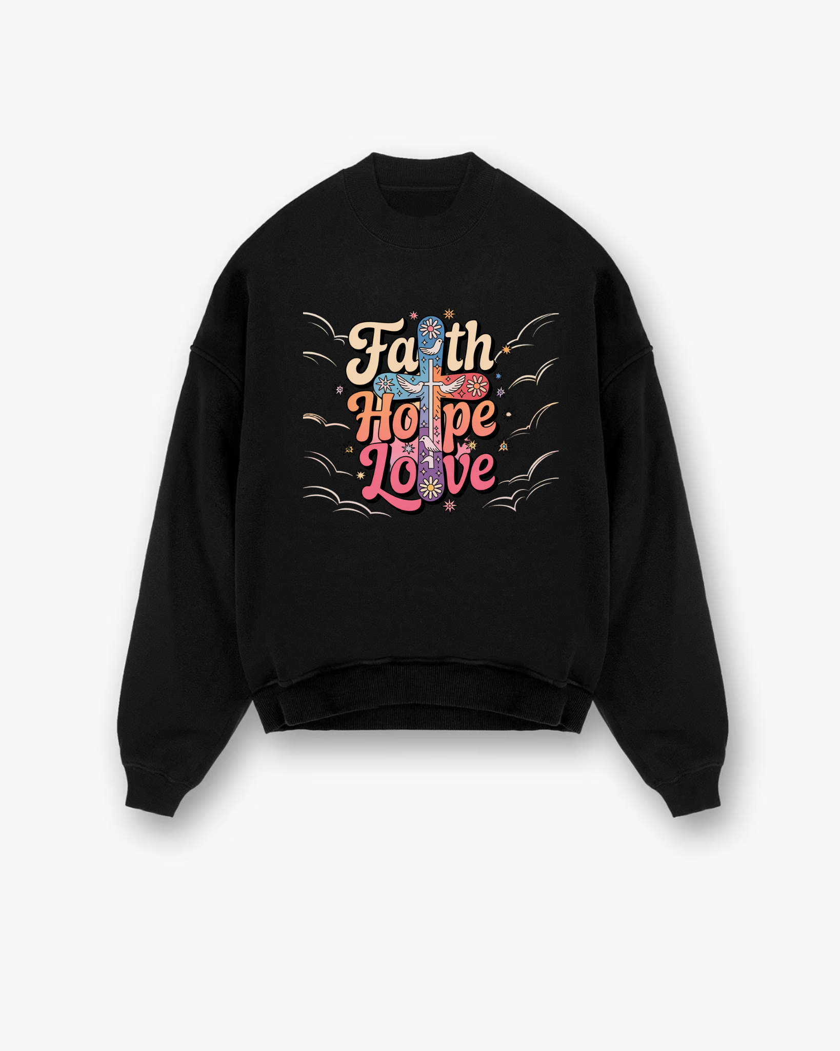 Hallelujah Christian Sweatshirt - White faith-based sweatshirt featuring praise theme - Premium Christian apparel