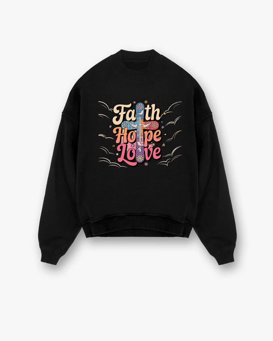 Hallelujah Christian Sweatshirt - White faith-based sweatshirt featuring praise theme - Premium Christian apparel