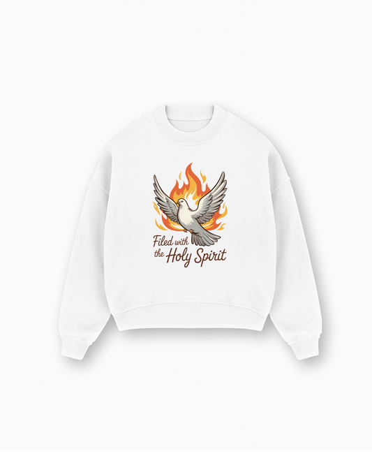 Loved Christian Sweatshirt - Grey faith-based sweatshirt featuring God's love design - Premium Christian apparel