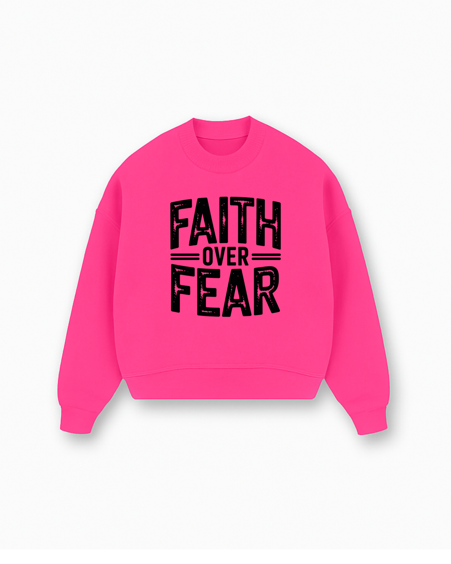 Walk by Faith Christian Sweatshirt - White faith-based sweatshirt featuring faith walk - Premium Christian apparel