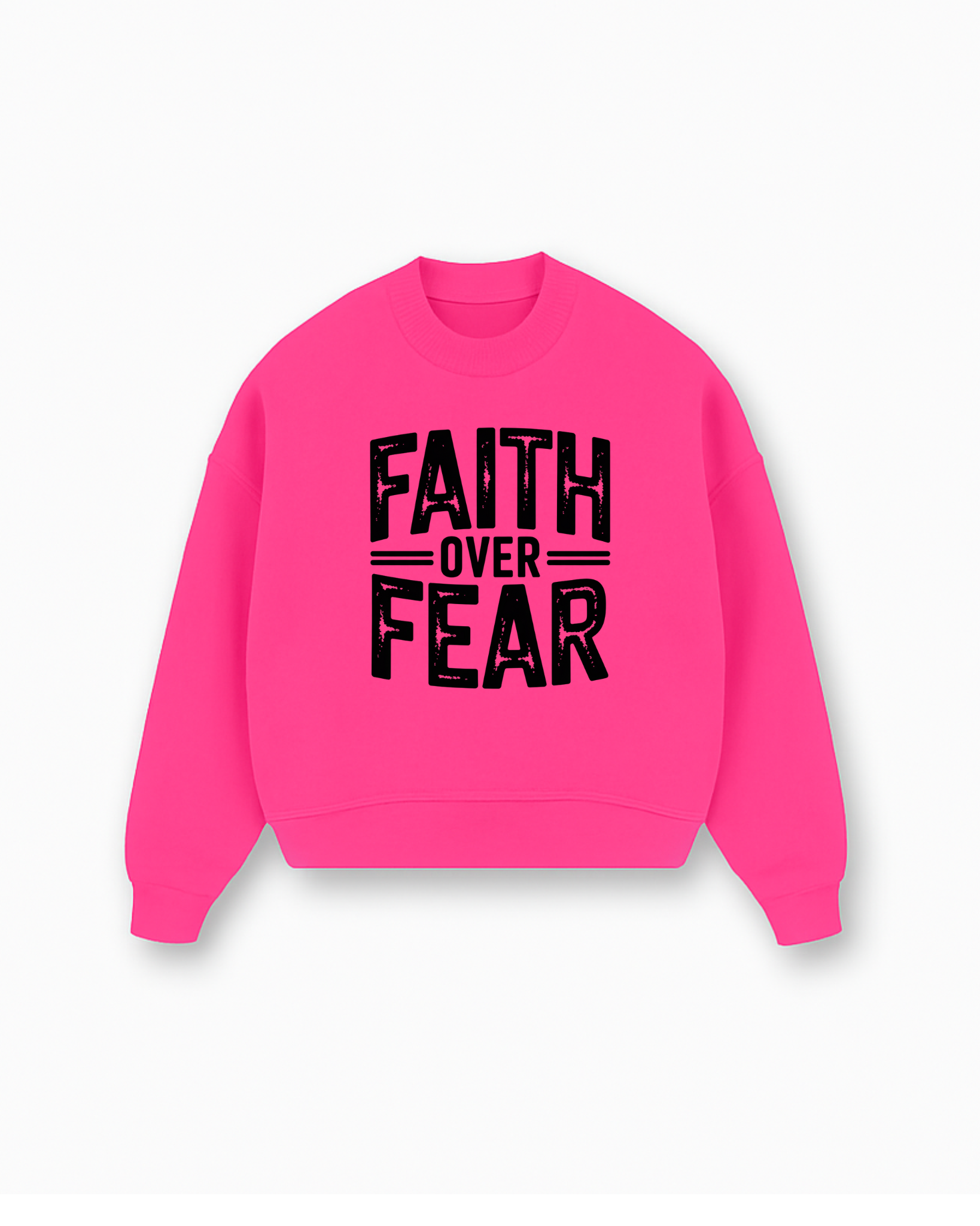 Walk by Faith Christian Sweatshirt - White faith-based sweatshirt featuring faith walk - Premium Christian apparel
